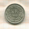 1/2 франка. Швейцария 1865г