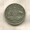 6 пенсов. Австралия 1955г