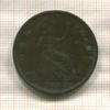 1 пенни. Великобритания 1863г
