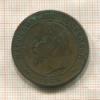 10 сантимов. Франция 1863г
