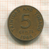 5 центов. Тринидад и Тобаго 1966г