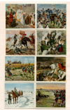 Открытки из серии "Картинки немецкой истории". 8 штук