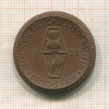 Медаль. Государственная фарфоровая мануфактура. Мейсен 1922г