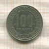 100 франков. Центральноафриканская Респубрика 1971г