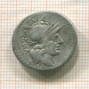 Денарий. Римская Республика. M. Tullius. 120 г. до н.э.