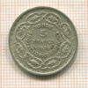 5 франков. Тунис 1939г