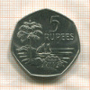 5 рупий. Сейшеллы 1972г