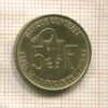 5 франков. Западная Африка 2014г