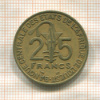 25 франков. Западная Африка 1996г