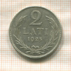 2 лата. Латвия 1925г