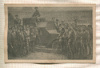 Открытка. Юнкера у бронеавтомобиля на дворцовой площади Петрограда, 1917 год
