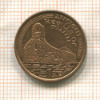 1 пенни. Остров Мэн 2002г