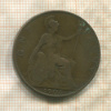 1 пенни. Великобритания 1905г