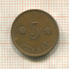5 пенни. Финляндия 1938г