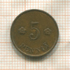 5 пенни. Финляндия 1939г
