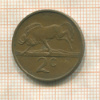2 цента. Южная Африка 1983г