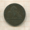 2 сантима. Бельгия 1851г