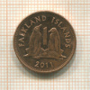 1 пенни. Фолклендские острова 2011г