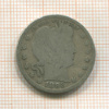 1/4 доллара. США 1893г