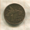 1 цент. Тринидад и Тобаго 2008г