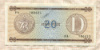 20 песо. Куба. Обменный сертификат