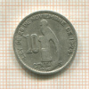 10 сентаво. Гватемала 1945г