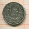 1 франк. Швейцария 1903г