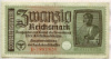 20 марок. Немецкая оккупация Прибалтики
