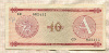 10 песо. Обменный сертификат. Куба