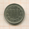 3 цента. США 1873г