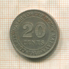 20 центов. Малайя 1948г