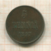 5 пенни 1897г