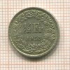 1/2 франка. Швейцария 1958г