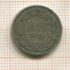 1/2 франка. Швейцария 1899г