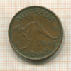 1 пенни. Австралия 1943г
