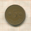5 пенни. Финляндия 1937г