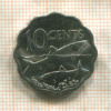 10 центов. Багамы 2010г