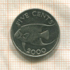 5 центов. Бермуды 2010г