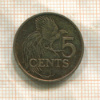 5 центов. Тринидад и Тобаго 2005г