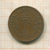 1 цент. Цейлон 1943г