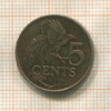 5 центов. Тринидад и Тобаго 2012г