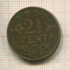 2 1/2 цента. Кюрасао 1948г