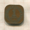 1 цент. Малайя 1945г