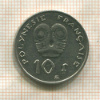 10 франков. Французская Полинезия 2010г
