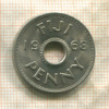 1 пенни. Фиджи 1968г