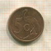 5 центов. ЮАР 2008г