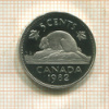 5 центов. Канада. ПРУФ 1982г