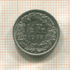 1/2 франка. Швейцария 1968г