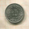 1/2 франка. Швейцария 1968г