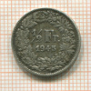 1/2 франка. Швейцария 1945г